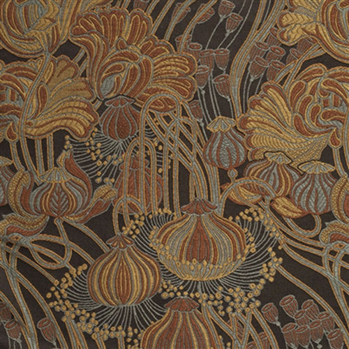 Tissu d'ameublement - ISABELLA NUTMEG - Loome Fabrics - à fleurs / en polyester / jacquard