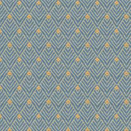Tissu d'ameublement - BACKHAUSEN ART DECO: NAVONA BLUE - Loome Fabrics - à motif / en Trevira CS® / non feu