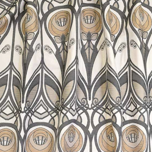 Tissu d'ameublement - ROSES MUSTARD - Loome Fabrics - pour rideaux / à motif / en coton
