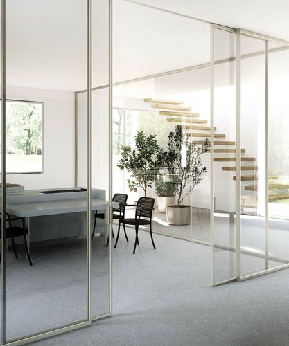Cloison amovible - MIES  - adielle srl - vitrée / en aluminium / résidentielle