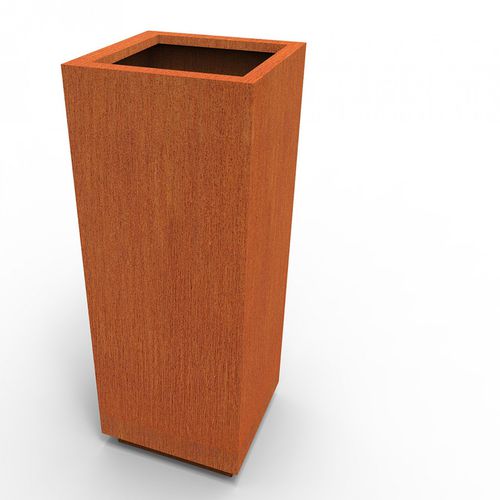 Jardinière en métal - VAS-GZA-CRT - FUSAROMARIOSRL - trapézoïdale / contemporaine / professionnelle