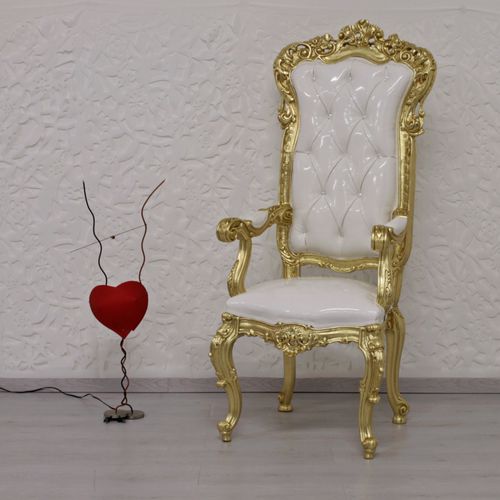 Chaise design nouveau baroque - PUTTO - ORSITALIA - pour salon / en velours / en satin