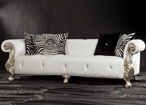 Canapé compact - OCEANO LEATHER - ORSITALIA - design nouveau baroque / de salon / pour yacht
