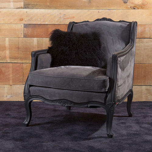Fauteuil club de style - BAX - ORSITALIA - en cuir / en velours / en tissu déperlant
