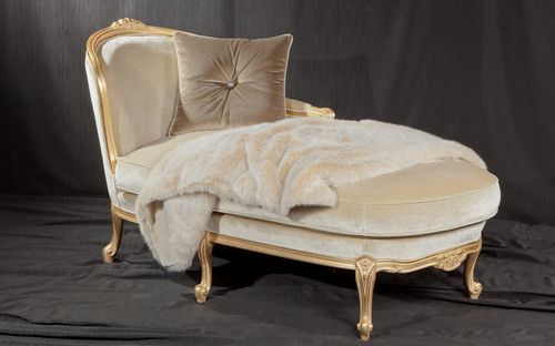 Méridienne classique - LUIGI FILIPPO - ORSITALIA - en velours / en tissu déperlant / en tissu acrylique