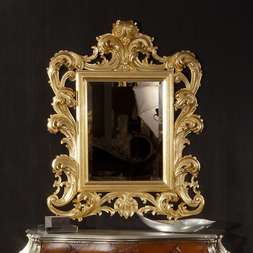 Miroir mural - RICCIOLO SMALL - ORSITALIA - Louis XV / carré / en bois massif