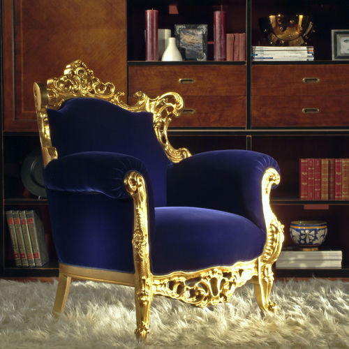Fauteuil Louis XVI - FINLANDIA - ORSITALIA - en satin / en velours / en coton