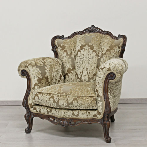 Fauteuil Louis XV - SYMPHONY - ORSITALIA - en lin / en velours / en coton