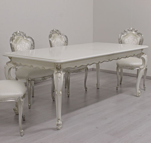 Table à manger de style Louis XV - PRINCESS - ORSITALIA - en bois laqué mat / en bois laqué / en hêtre