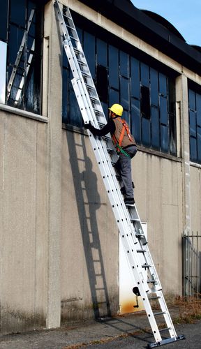 Échelle professionnelle en aluminium - 1959N - Frigerio Carpenterie - de travail / télescopique / à poser