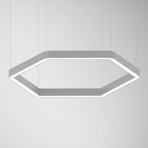 Profil éclairant suspendu - REBA 50 Hexa - INDELAGUE | ROXO Lighting - à LED / en aluminium extrudé / dimmable