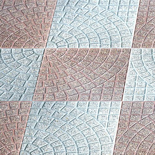 Pavage en porphyre - VENTAGLIO/CURVA - Giulioli Pavimenti - en grains de marbre / en ciment / d'extérieur