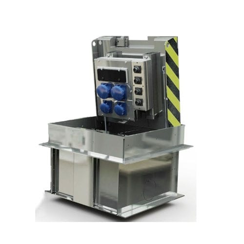 Borne unité au sol - TYPE 3 - Kent Stainless - de distribution électrique / en inox / escamotable