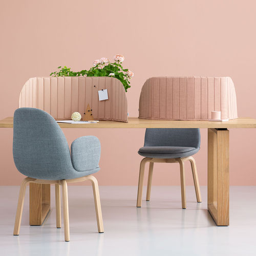 Séparateur de bureau sur bureau - FOCUS - ZilenZio - en tissu / en MDF / modulable