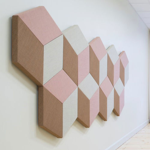 Panneau acoustique mural - FAZETT - ZilenZio - en tissu / MDF / en laine de roche