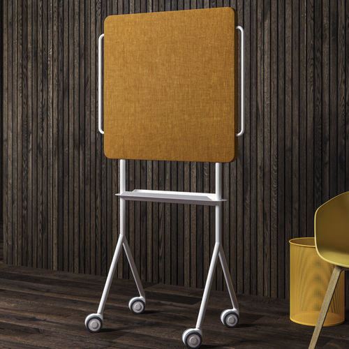 Séparateur de bureau auto-portant - MEZZO - ZilenZio - en tissu / en acier / en laine