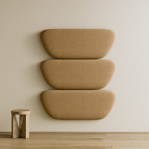Panneau acoustique pour mur - Delta Leaves - ZilenZio - MDF / en laine de roche / marron
