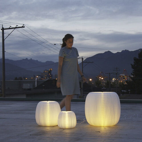 Lampe sur pied - MOLO URCHIN SOFTLIGHT - Okko Design AB - en textile / en papier / contemporaine