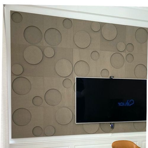 Panneau acoustique mural - DOTS - Okko Design AB - en fibre naturelle / en polyester / rectangulaire