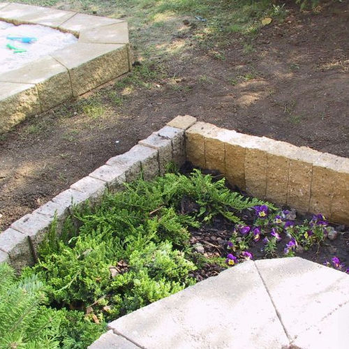Bordure de jardin - 65-600 - KB BLOK - en béton / rectangulaire