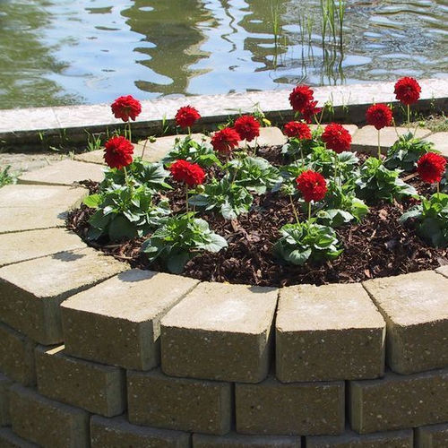 Bordure de jardin - ZIQ ZAQ - KB BLOK - en béton / autres formes