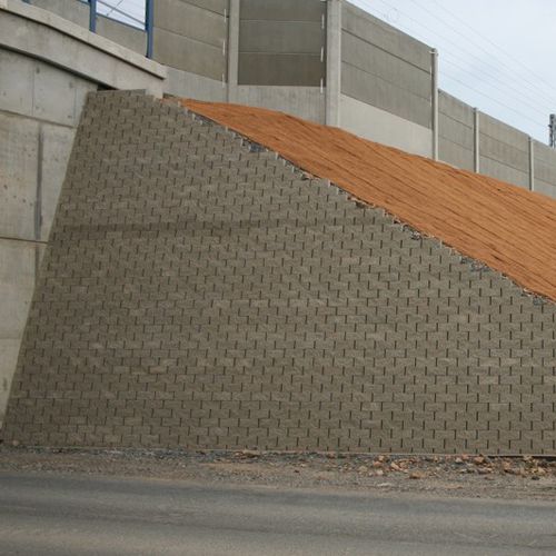 Mur de soutènement en béton - OPERKY - KB BLOK - pour clôture de jardin / finition pierre