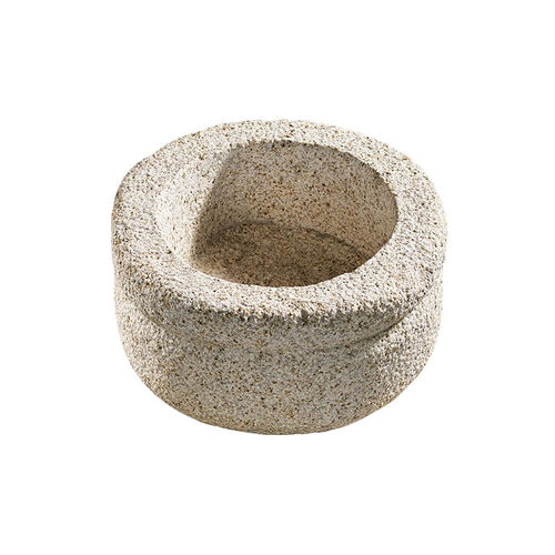 Pot de jardin en granite - BASALT - PANGEA - à poser / rond / ovale