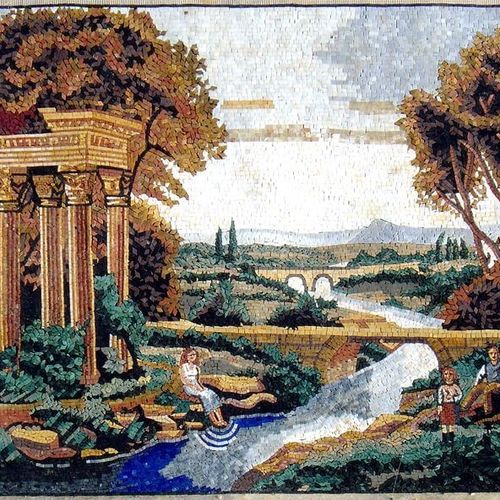 Mosaïque en pierre naturelle - PANGEA - polie / d'intérieur / d'extérieur