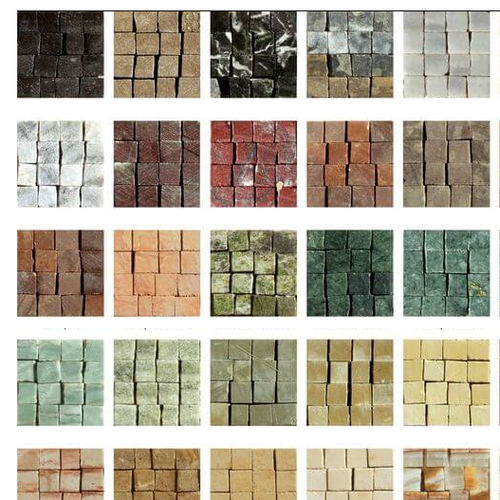 Mosaïque en pierre naturelle - TESSERAE - PANGEA - texturée / d'intérieur / d'extérieur