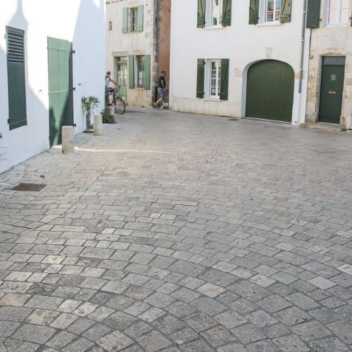 Pavage en pierre - LUGET N°7 CLAIR - TUMBLED - Luget - d'extérieur / antidérapant / carrossable