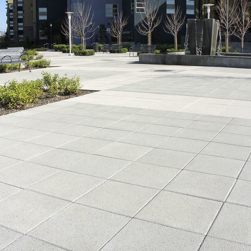 Dallage en pierre - 18 x 18 - ACKER STONE - d'extérieur / lisse / couleur personnalisable
