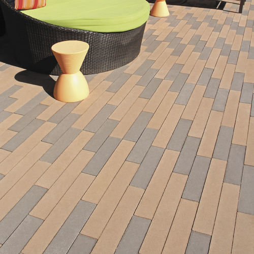 Pavé en pierre - 4 x 16 - ACKER STONE - d'extérieur / de terrasse / lisse