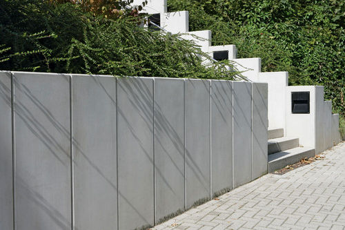 Bloc de béton plein - L - UHL - pour mur / pour clôture de jardin