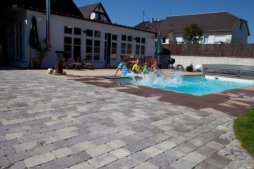 Pavé en béton - KARKEA  - UHL - perméable / carrossable / pour espace public