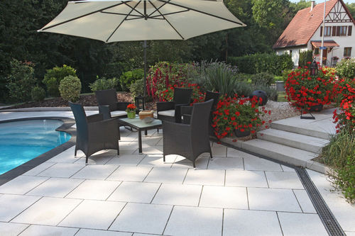 Carrelage en béton - UHL - mat / de jardin / pour plage de piscine