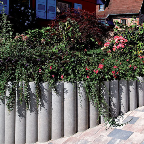 Bordure de jardin - LONGO - Heinrich & Boch - en béton à haute performance / courbée