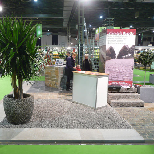 Pot de jardin en pierre - HAZOTTE - rond / carré / pour espace public