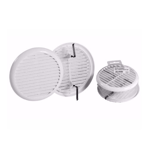 Grille de ventilation en ABS - UNI09-6213ABS - DAKOTA - rectangulaire / ronde / blanche