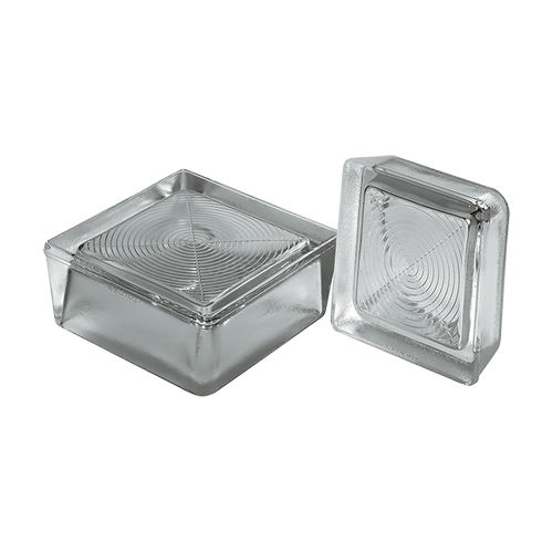 Brique de verre carrée - VET01 series - DAKOTA - lisse / pour mur intérieur / modelée