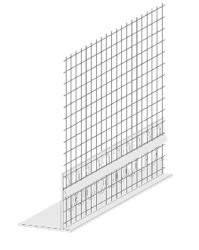 Profilé en PVC - ZIN33-1671L - DAKOTA - en fibre de verre / en L / pour façade