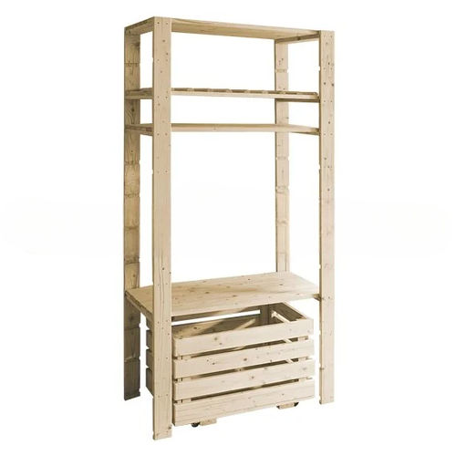 Étagère modulable - COMBO - DAKOTA - à roulettes / contemporaine / en bois