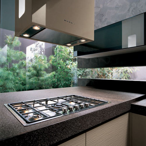 Plan de travail en pierre - PURPLE PORPHYRY - EURO PORFIDI - professionnel / de cuisine / d'extérieur