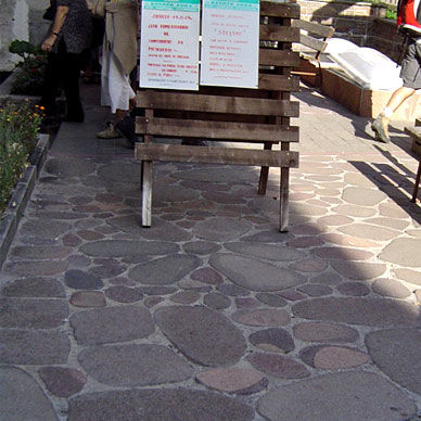 Pavé en porphyre - COBBLESTONES - PORFIDI ITALIA 2000 - en marbre / d'extérieur / mat
