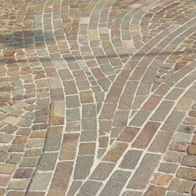 Pavé en porphyre - SETTS - BINDERI - PORFIDI ITALIA 2000 - d'extérieur / mat / aspect bois