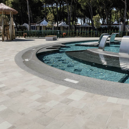 Pavage en grès cérame - KRONOS CERAMICHE - d'extérieur / pour plage de piscine / mat