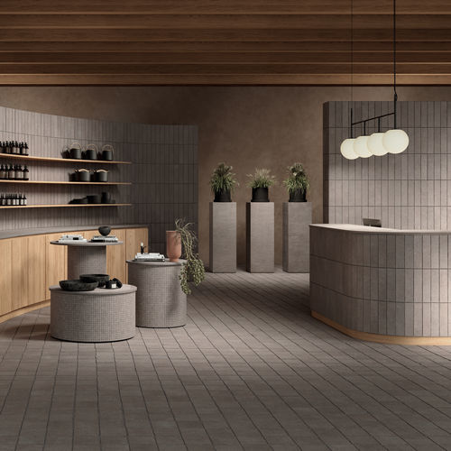 Carrelage en grès cérame - LIMO - KRONOS CERAMICHE - en argile / poli / finition naturelle