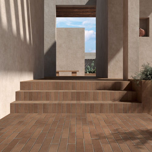 Carrelage en grès cérame - MATTONE - KRONOS CERAMICHE - poli / finition naturelle / d'extérieur
