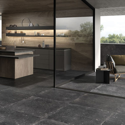 Carrelage en grès cérame - ÉVO - KRONOS CERAMICHE - finition naturelle / d'intérieur / de salle de bain