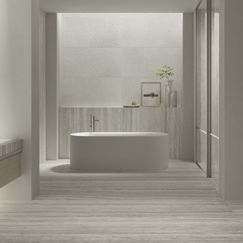 Carrelage en travertin - LUX - KRONOS CERAMICHE - mat / structure / d'intérieur