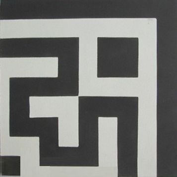 Carreau de ciment d'intérieur - BORDER & CORNER : C211/B211 - Secoin Corporation - de sol / à motif géométrique